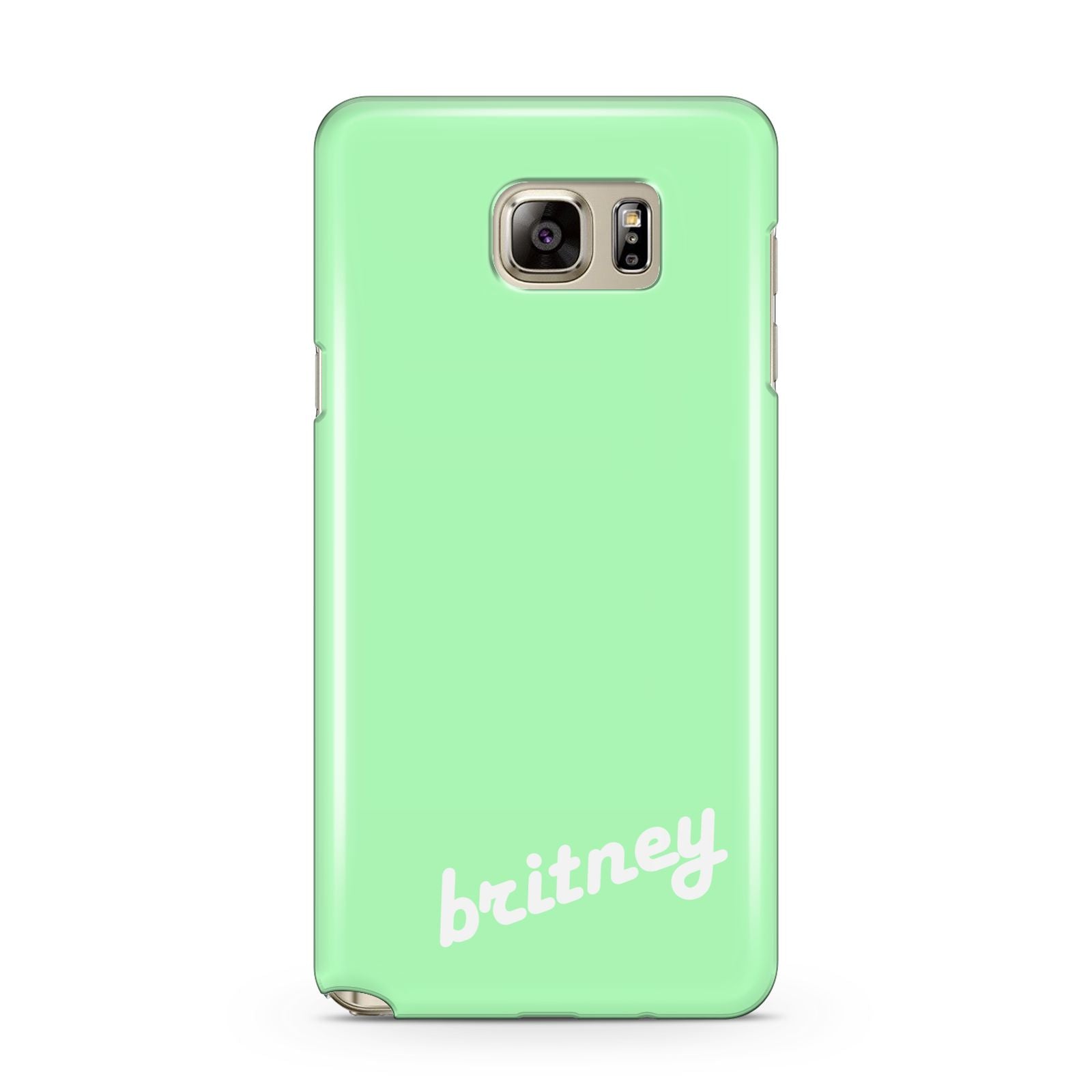 Personalised Green Name Samsung Galaxy Note 5 Case