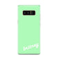 Personalised Green Name Samsung Galaxy Note 8 Case