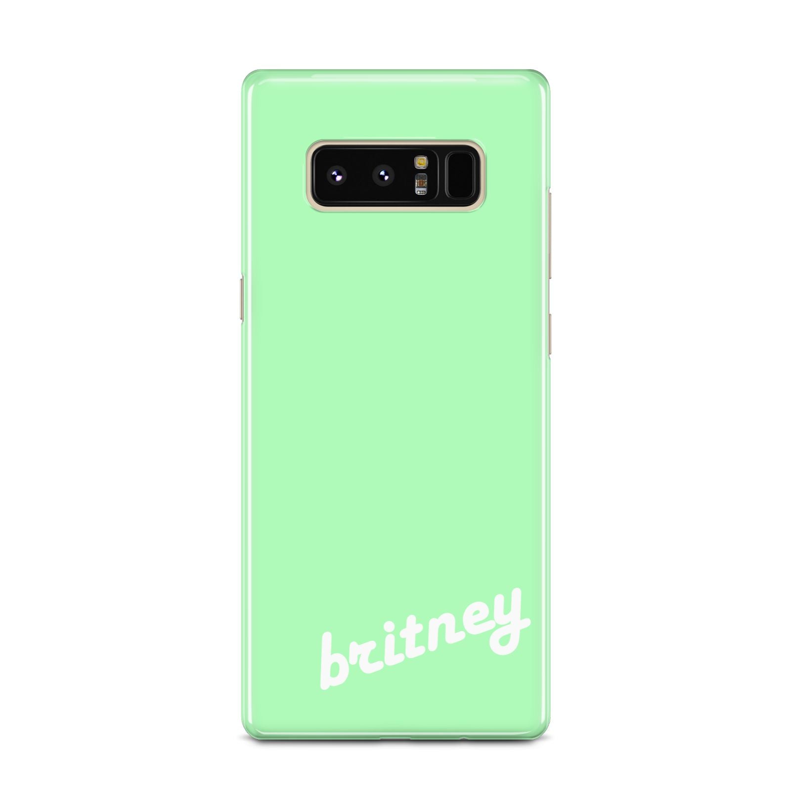 Personalised Green Name Samsung Galaxy Note 8 Case