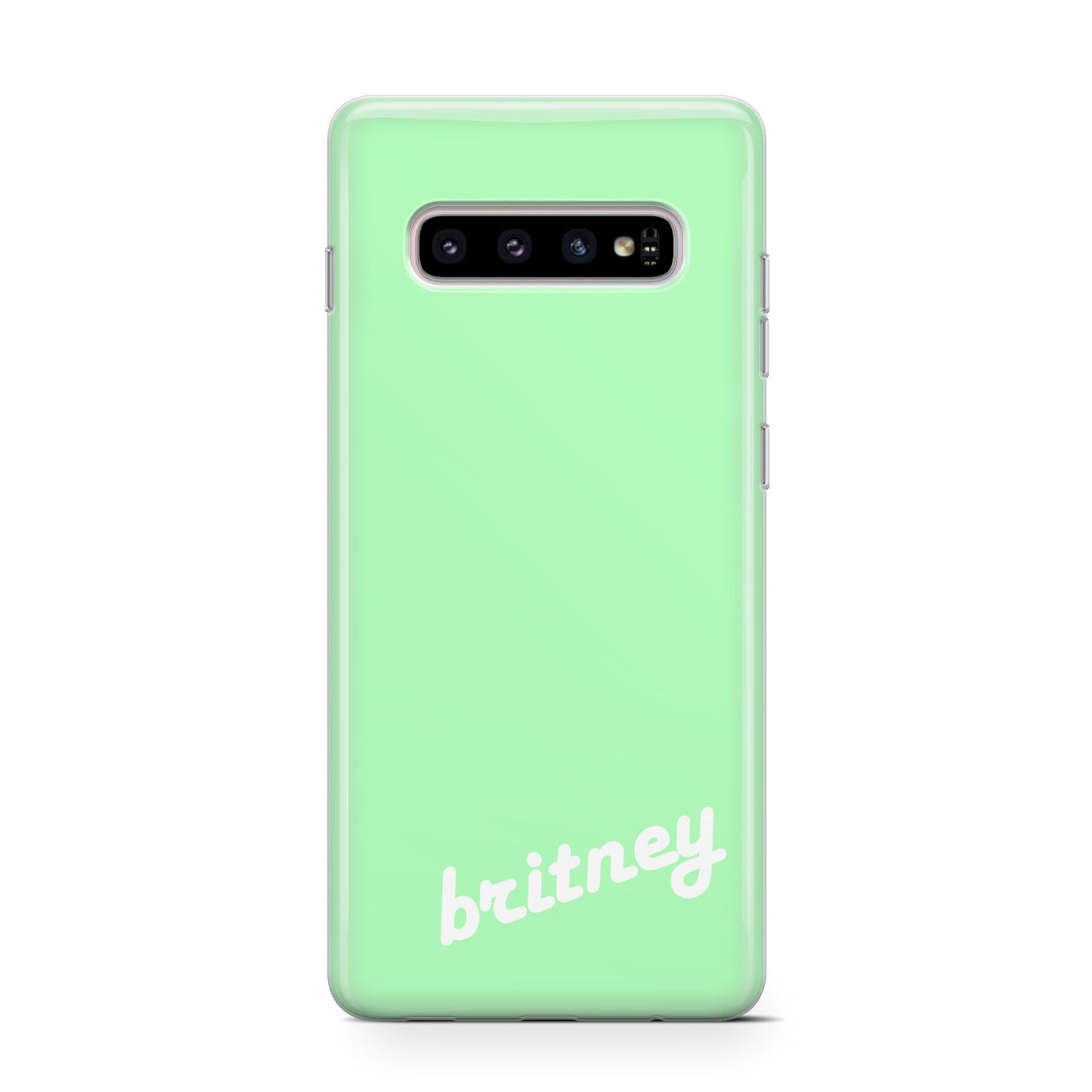 Personalised Green Name Samsung Galaxy S10 Case