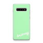 Personalised Green Name Samsung Galaxy S10 Plus Case