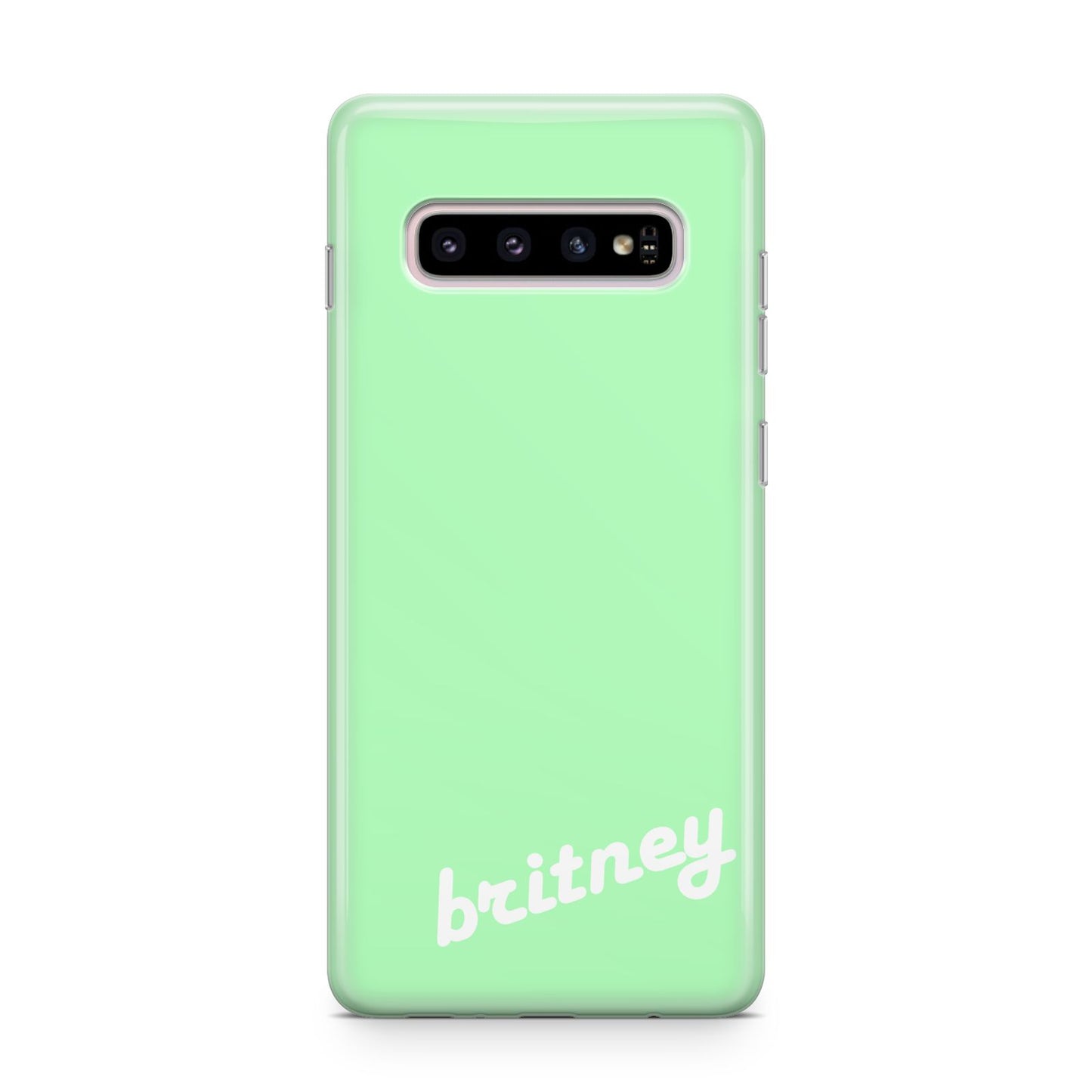 Personalised Green Name Samsung Galaxy S10 Plus Case