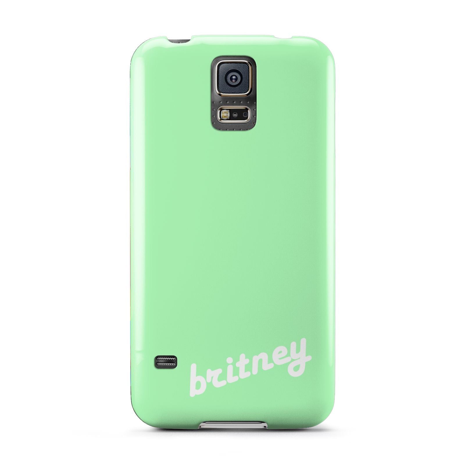 Personalised Green Name Samsung Galaxy S5 Case