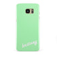 Personalised Green Name Samsung Galaxy S7 Edge Case
