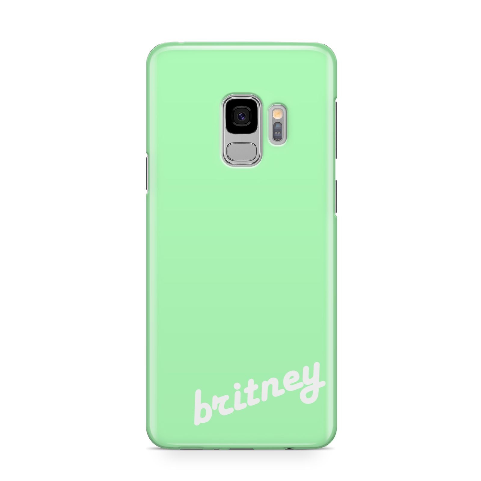 Personalised Green Name Samsung Galaxy S9 Case
