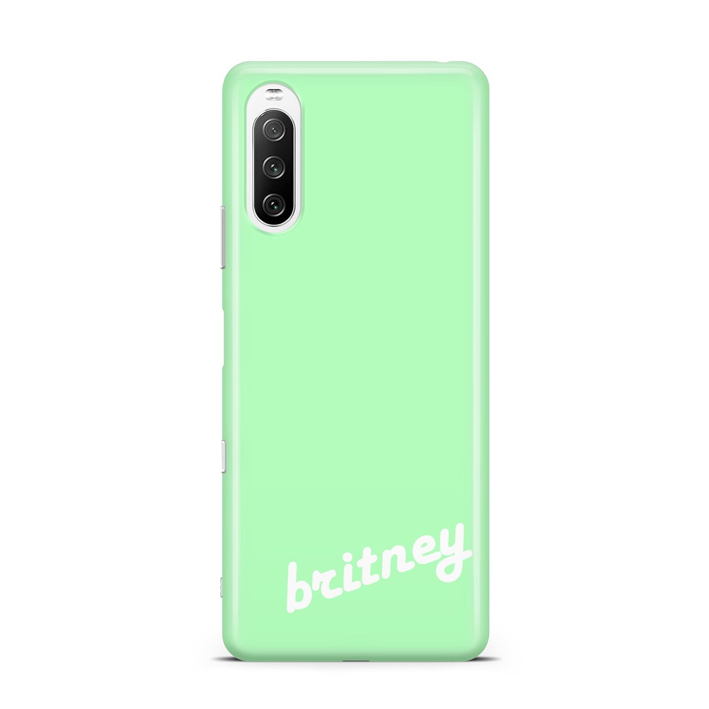 Personalised Green Name Sony Xperia 10 III Case
