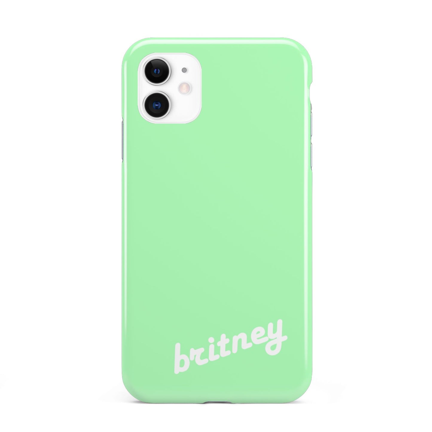 Personalised Green Name iPhone 11 3D Tough Case