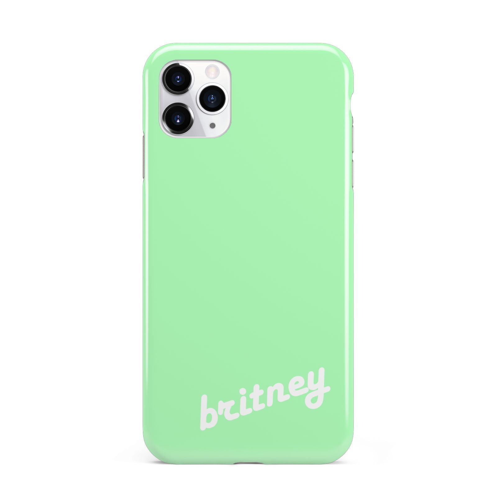 Personalised Green Name iPhone 11 Pro Max 3D Tough Case