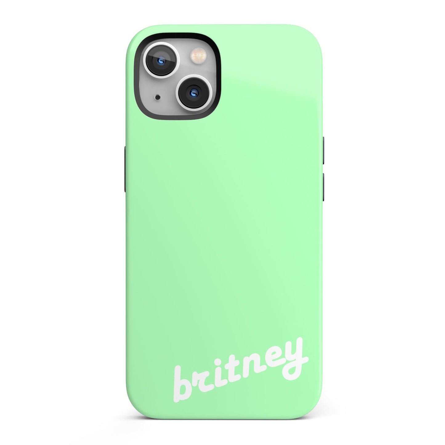 Personalised Green Name iPhone 13 Full Wrap 3D Tough Case