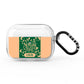 Personalised Green North Pole AirPods Pro Clear Case