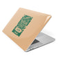 Personalised Green North Pole Apple MacBook Case Side View