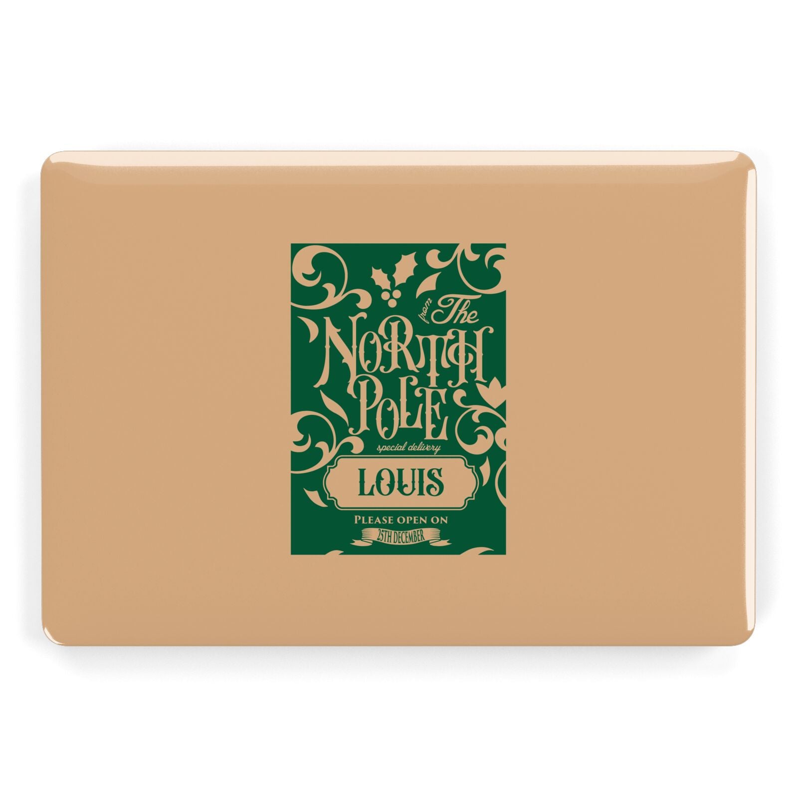 Personalised Green North Pole Apple MacBook Case