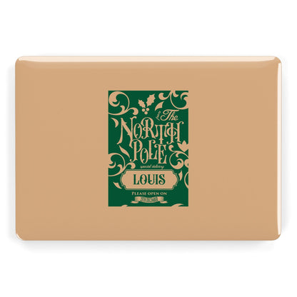 Personalised Green North Pole Apple MacBook Case