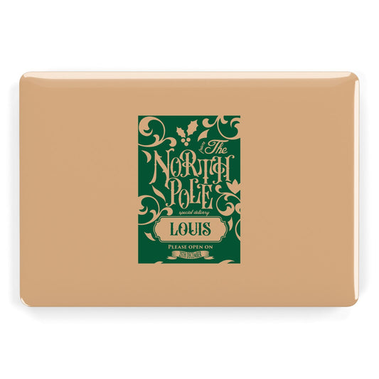 Personalised Green North Pole Apple MacBook Case