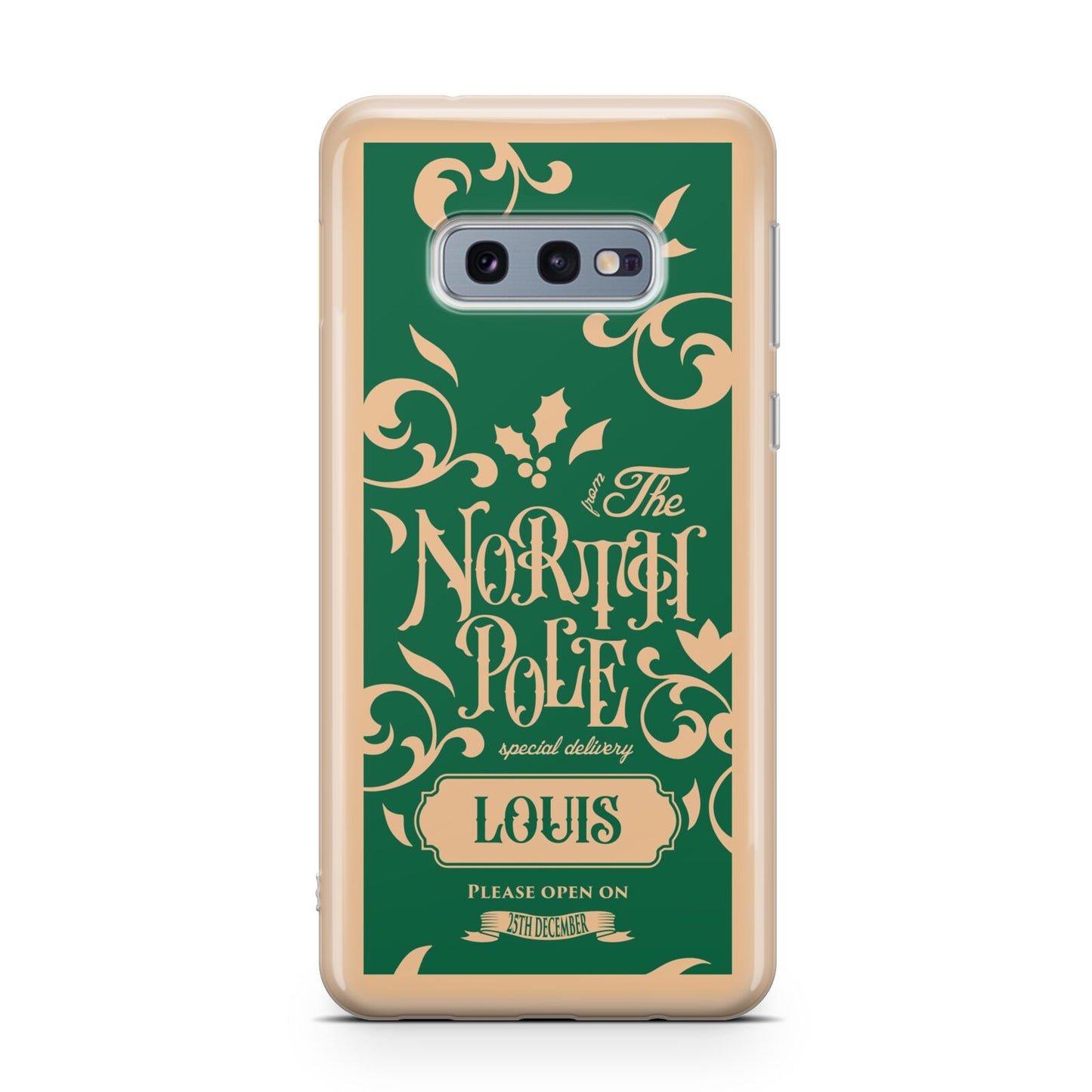 Personalised Green North Pole Samsung Galaxy S10E Case