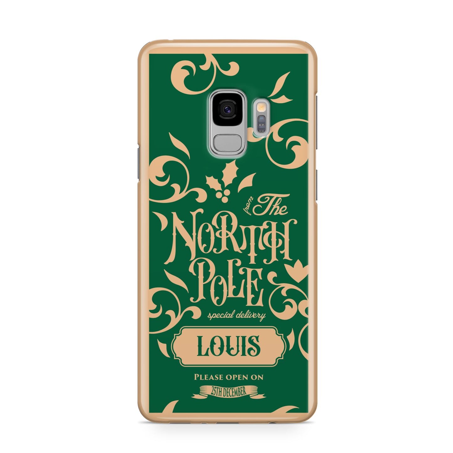 Personalised Green North Pole Samsung Galaxy S9 Case