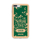 Personalised Green North Pole iPhone 7 Plus Bumper Case on Silver iPhone