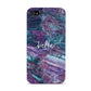 Personalised Green Purple Marble Name Apple iPhone 4s Case