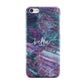 Personalised Green Purple Marble Name Apple iPhone 5c Case