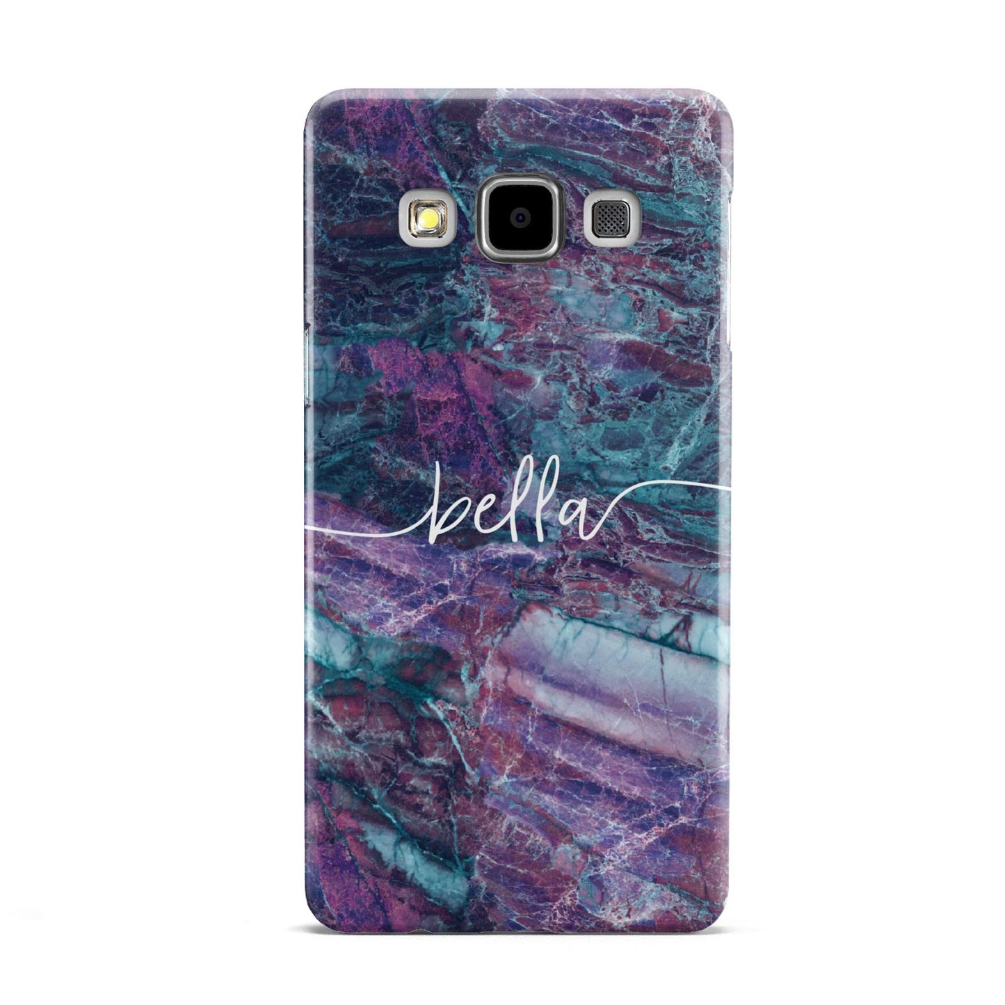 Personalised Green Purple Marble Name Samsung Galaxy A5 Case