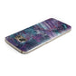 Personalised Green Purple Marble Name Samsung Galaxy Case Top Cutout