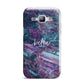 Personalised Green Purple Marble Name Samsung Galaxy J1 2015 Case