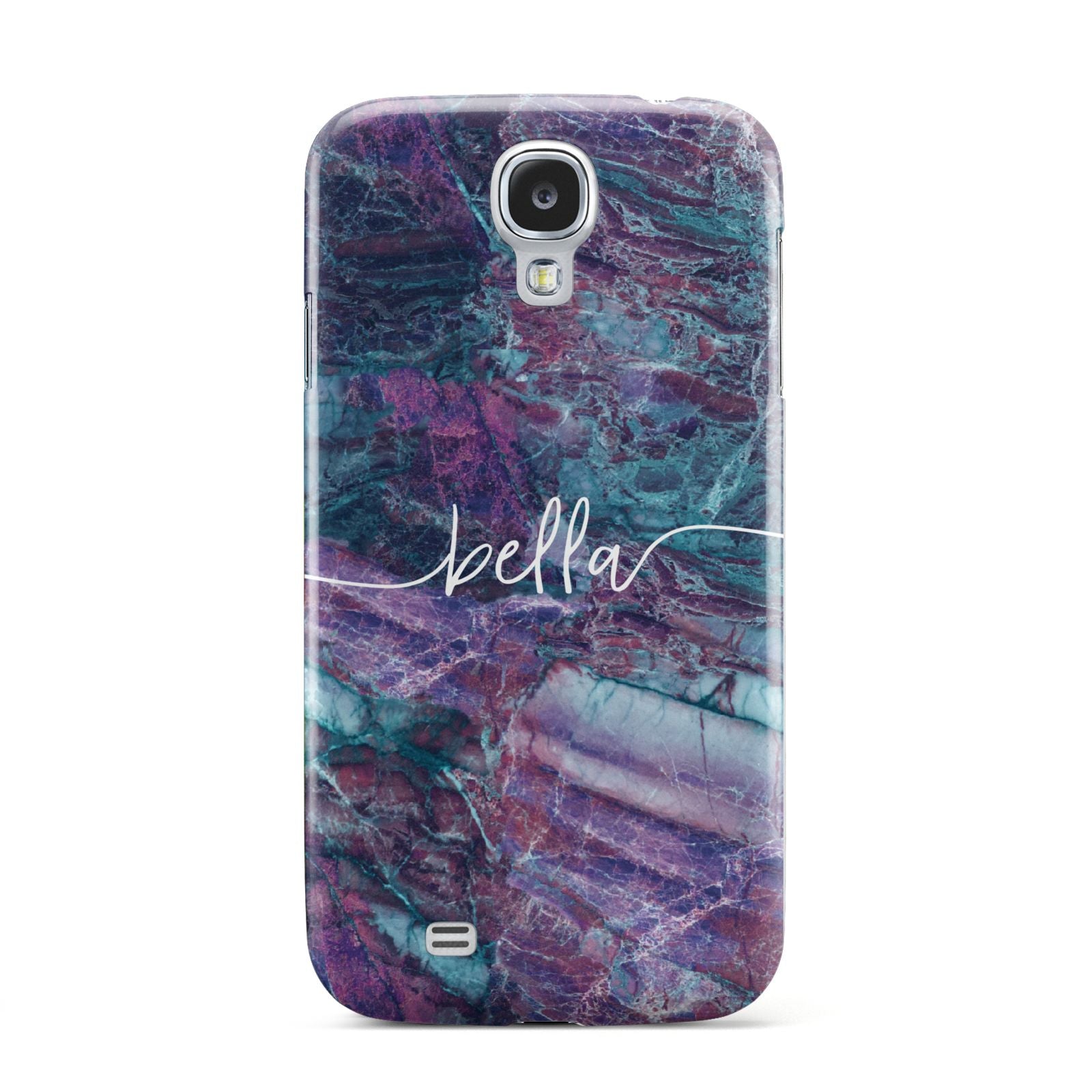 Personalised Green Purple Marble Name Samsung Galaxy S4 Case