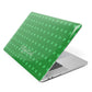Personalised Green Shamrock Apple MacBook Case Side View