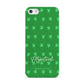 Personalised Green Shamrock Apple iPhone 5 Case