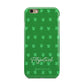 Personalised Green Shamrock Apple iPhone 6 3D Tough Case