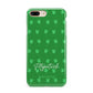 Personalised Green Shamrock Apple iPhone 7 8 Plus 3D Tough Case
