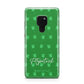 Personalised Green Shamrock Huawei Mate 20 Phone Case
