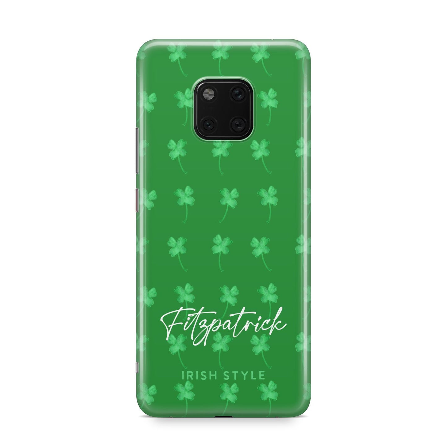 Personalised Green Shamrock Huawei Mate 20 Pro Phone Case