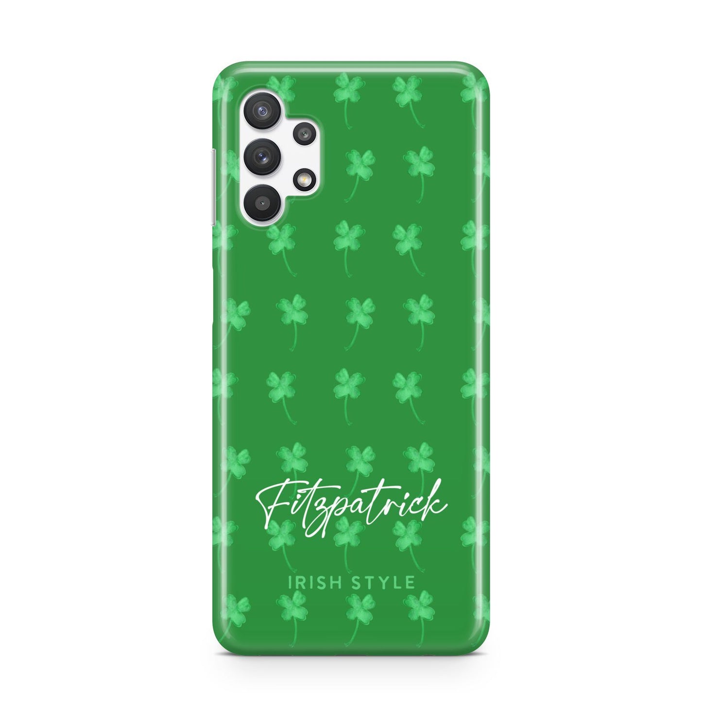 Personalised Green Shamrock Samsung A32 5G Case