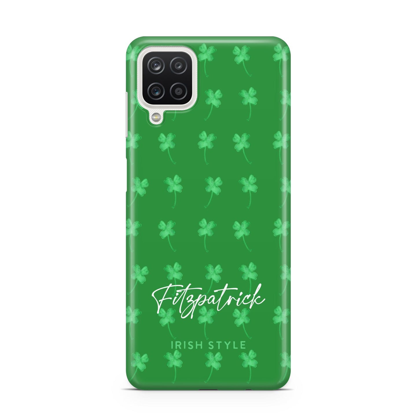 Personalised Green Shamrock Samsung M12 Case