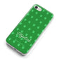 Personalised Green Shamrock iPhone 8 Bumper Case on Silver iPhone Alternative Image
