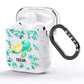 Personalised Green Turtle AirPods Glitter Case Side Image