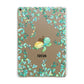 Personalised Green Turtle Apple iPad Gold Case