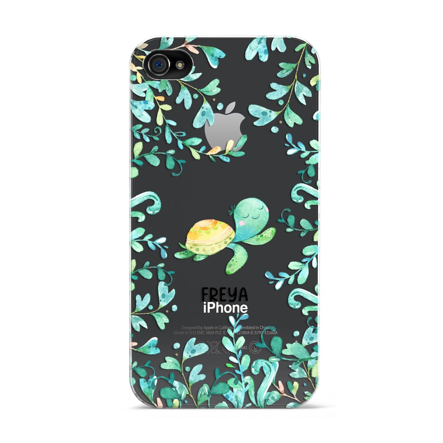Personalised Green Turtle Apple iPhone 4s Case