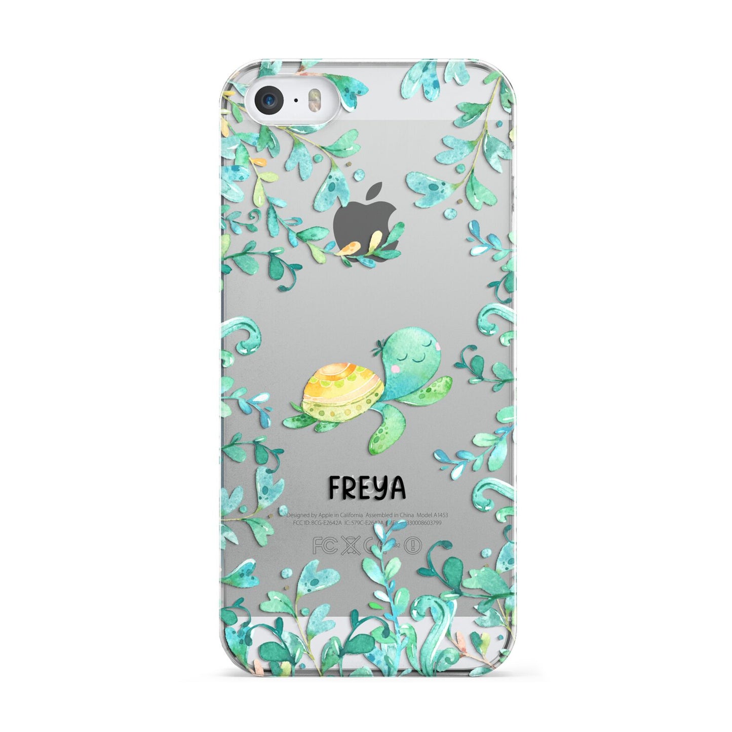 Personalised Green Turtle Apple iPhone 5 Case