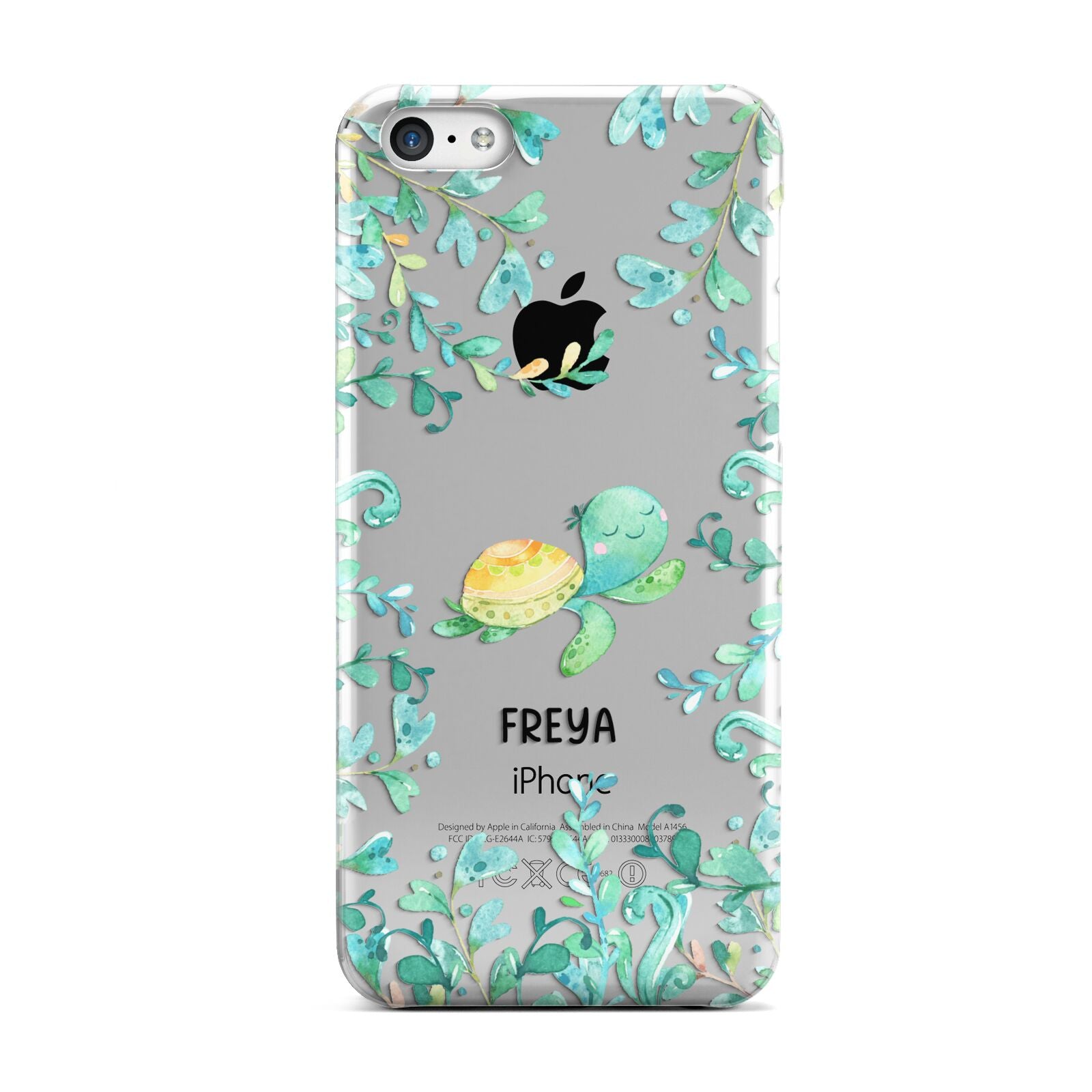 Personalised Green Turtle Apple iPhone 5c Case