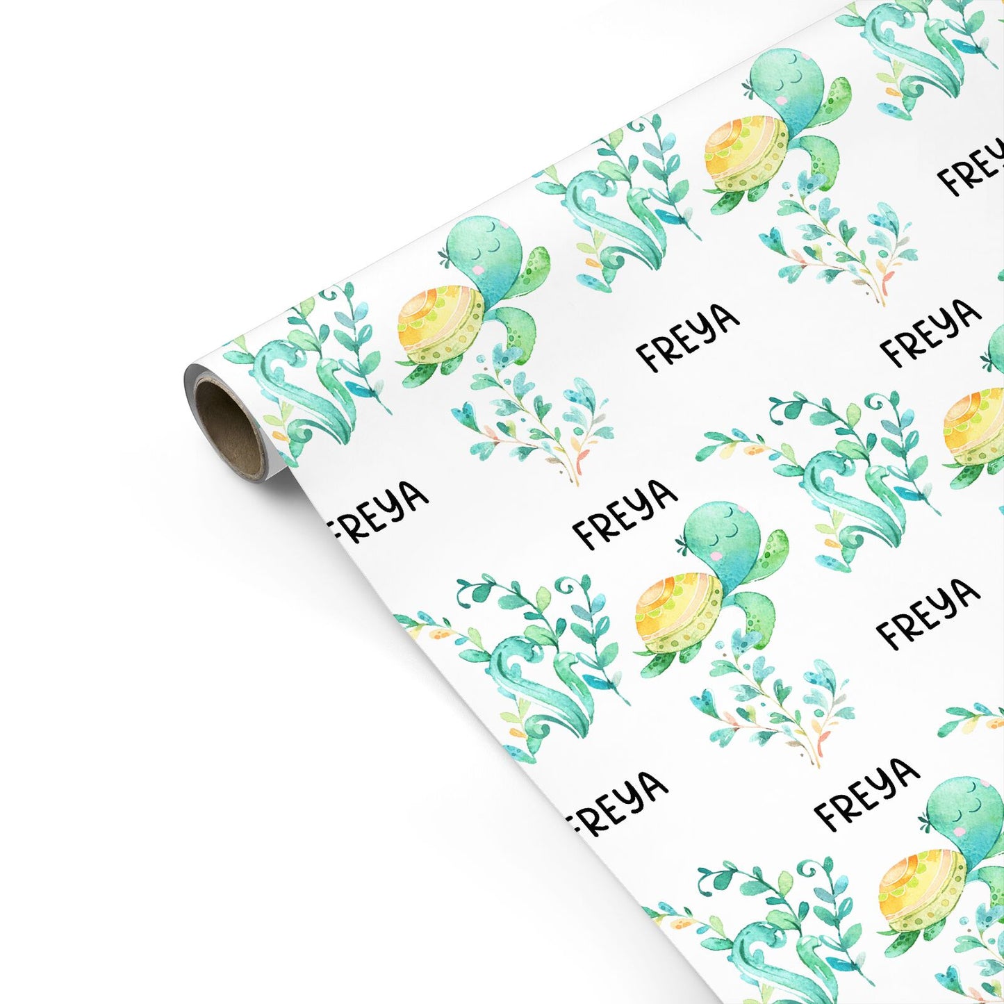 Personalised Green Turtle Personalised Gift Wrap