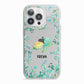Personalised Green Turtle iPhone 13 Pro TPU Impact Case with White Edges