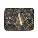 Personalised Grey Gold Cheetah Laptop Bag