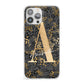 Personalised Grey Gold Cheetah iPhone 13 Pro Max Clear Bumper Case