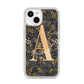 Personalised Grey Gold Cheetah iPhone 14 Clear Tough Case Starlight