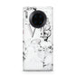 Personalised Grey Initialed Marble Heart Huawei Mate 30 Pro Phone Case