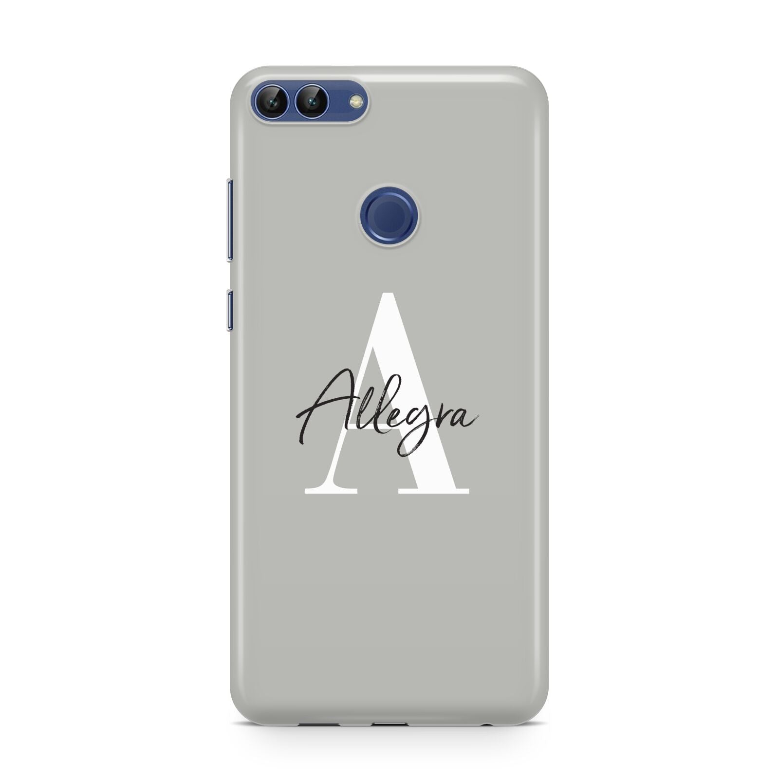 Personalised Grey Initials And Name Huawei P Smart Case