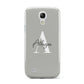 Personalised Grey Initials And Name Samsung Galaxy S4 Mini Case