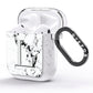 Personalised Grey Initials Heart Marble AirPods Glitter Case Side Image